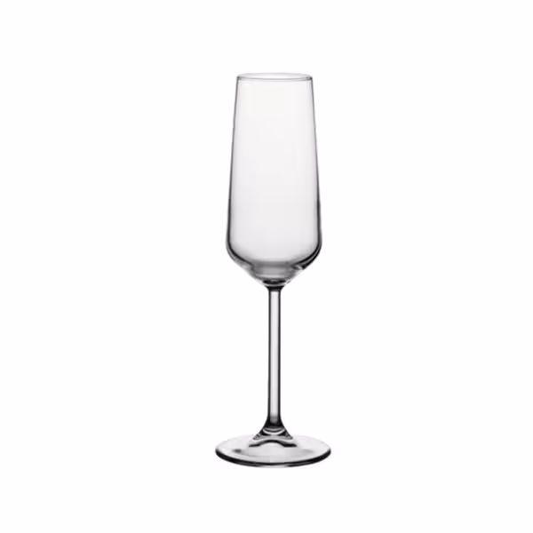 (6 pcs) Champagne glass - ALLEGRA - 195 ml - Clear