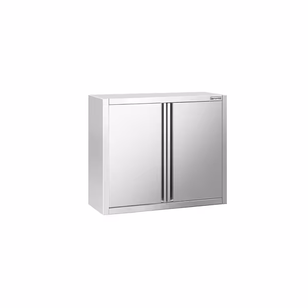 Nerezová nástěnná skříňka PREMIUM - 800x400 mm - s křídlovými dveřmi - výška 800 mm