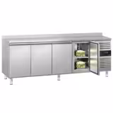 Koelwerkbank ECO - 2230x700mm - met 4 deuren & met achterwand
