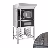 Bakkerij combisteamer - Digitaal - 6x EN 60x40 - incl. pizzaoven, afzuigkap & onderstel