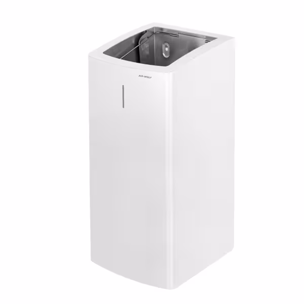 AIR-WOLF | Afvalbak - 50 liter - RVS Wit