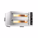 Commercial Electric Pizza Oven – 6+6 x 30 cm (Deep) – Manual
