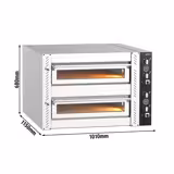 Elektro Pizzaofen - 6+6x 30cm (Tief) - Manuell