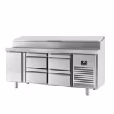 ثلاجة تحضير سلطات - 1960x600mm - 1 باب & 4 أدراج - مخصصة لـ 11x GN 1/4 أوعية