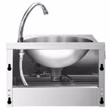 Handwasbak - RVS - met kniebediening (koud & warm water aansluiting)