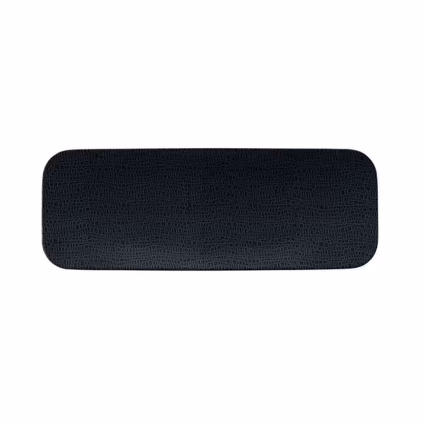 (2 stuks) SELTMANN WEIDEN | Coup bord - plat rechthoekig - 380x140mm - Zwart