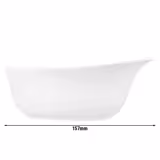 (2 pcs) SELTMANN WEIDEN | Handled Porcelain Cereal Bowl – 0.45L - White - Microwave/Dishwasher Safe