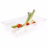 (6 st) Kantin i polykarbonat GN 1/1 - klar - 19,5 l - Djup: 150 mm