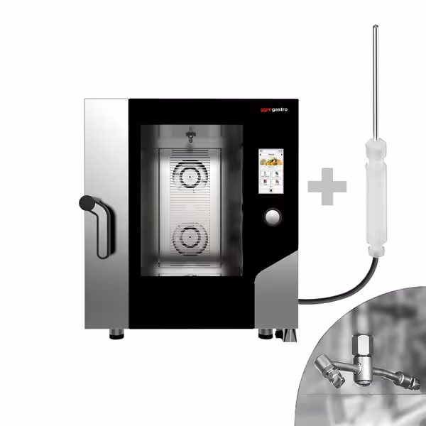 Vaporizador combinado - Pantalla táctil - 6x GN 1/1 o 6x EN 60 x 40 cm