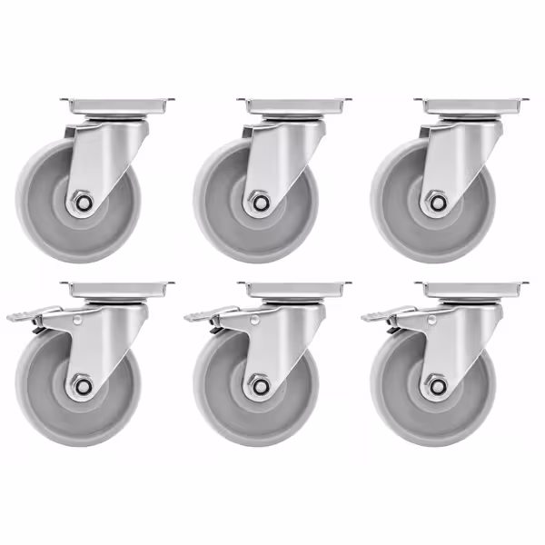 Rollen set voor pizzakoelwerkbanken POS208ND, POS208SND & POS158SND