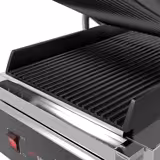 Griglia a contatto - 1,8 kW - Digitale - Parte superiore e inferiore scanalata - Superficie di griglia: 230x220mm