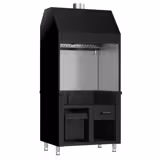 Neutrální prvek pro gril na dřevěné uhlí / plyn BERLIN - 960 mm - černý