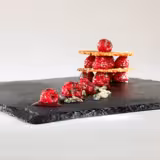 (6 Stück) Naturschieferplatte - 250x250mm - Schwarz