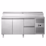 Mesa de preparação ECO - 1,8 x 0,7 m - com 2 portas e 2 gavetas 1/2