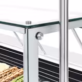 Ice Cream Cart - 2146mm - with sink - for 9 x 5 litres Napoli pans - rear sliding doors