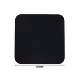 (6 pieces) SELTMANN WEIDEN | Porcelain Coupe Dinner Plates – Black - 260x260 mm - Flat - Square