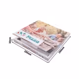 (100 adet) Pizza kutusu - TOPLINE - Aile - 28x28x3 cm