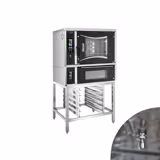 Elektrisk varmluftsugn - Pekskärm - 6x EN 60 x 40 cm - inkl. pizza / däckugn & underhylla