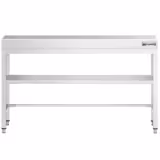 Edelstahl Arbeitstisch PREMIUM - 1500x600mm - mit Grundboden & Verstrebung