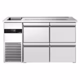 Comptoir de bar réfrigéré PREMIUM - 1550x700mm - 4 tiroirs         