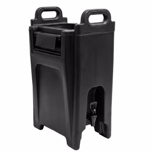 Contentor isotérmico para líquidos com torneira - 20L - Preto - Bebidas quentes e frias