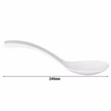 (6 peças) Colher para salada - Melamina - 240mm - Branco