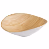 (6 pcs) Bowl - BAMBOO - Melamine - 0.20L - 175x155mm - Depth: 55mm - White/Beige