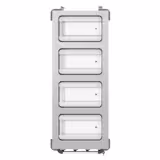 Bain-marie wagen - 4 kW - 4x GN 1/1 - temperatuur per bad afzonderlijk regelbaar