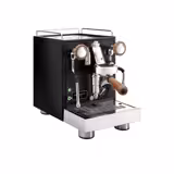 Siebträgermaschine "Mini" - 1 Gruppig - 1,2 kW - mit Milchaufschäumer & Heißwasser - Schwarz