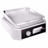 Plancha de asar eléctrica - 2,5 kW - Ranurada
