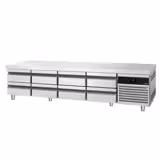 Kylmäalakaappi vetolaatikoilla PREMIUM - -2 - 8 °C - 2400 mm - 310 l - 8 vetolaatikkoa - 8 x GN 1/1