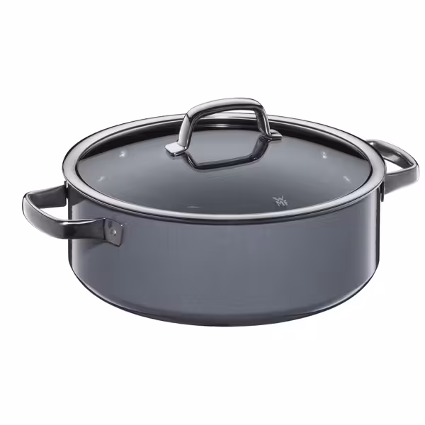 WMF | Fusiontec Mineral - Fritovací hrnec - Ø 280 mm - vč. skleněné poklice - Platinum