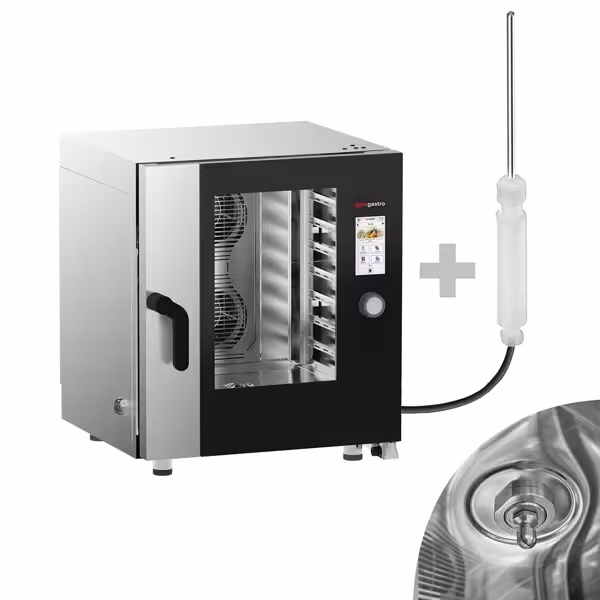 Commercial Combi Steamer - Touch Control – 7× GN 1/1 – with Automatic Wash System & Core Temperature Probe