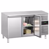 Commercial freezer counter ECO - 1360 x 700 mm - with 2 doors