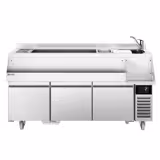 Cocktail voorbereidingstafel - 1600mm - 235L, 3 lades & 230V stopcontact