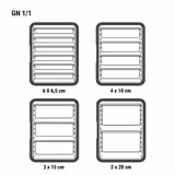 Cambro | ULTRA CAMCARTS® - أزرق رمادي - GN 1/1  حاوية حرارية لـ 8 حاويات 