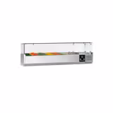 Kühlaufsatzvitrine PREMIUM - 1500x335mm - 7x GN 1/4