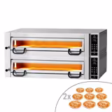 Forno elettrico per pizza - 1462x1360mm - 9+9 pizze Ø34cm - Touch - 450°C