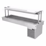 Kylbrunn - drop-in - 1 785 mm - +2 till +8 °C - 5x GN 1/1 - 410 W - med hostskydd i glas