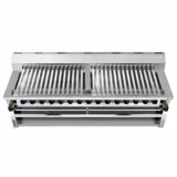 Griglia ad alte prestazioni a gas - 43,0kW - per Adana e Shish Kebab - Su mobile - Acciaio inox - per 30 spiedi a rotazione automatica