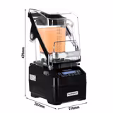 HAMILTON BEACH | Mixeur de bar Eclipse HBH755R-CE - avec capot antibruit - 2 litres - 1 kW          