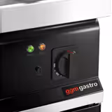 Elektro Bratplatte - mit Hartchrom-Beschichtung - 8 kW - Glatt - inkl. Unterbau mit 2 Türen
