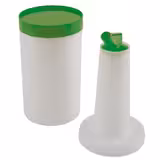 (6 Stück) Dosier- & Vorratsflasche - 4 teiliges Set - 0,85 Liter - Polypropylen