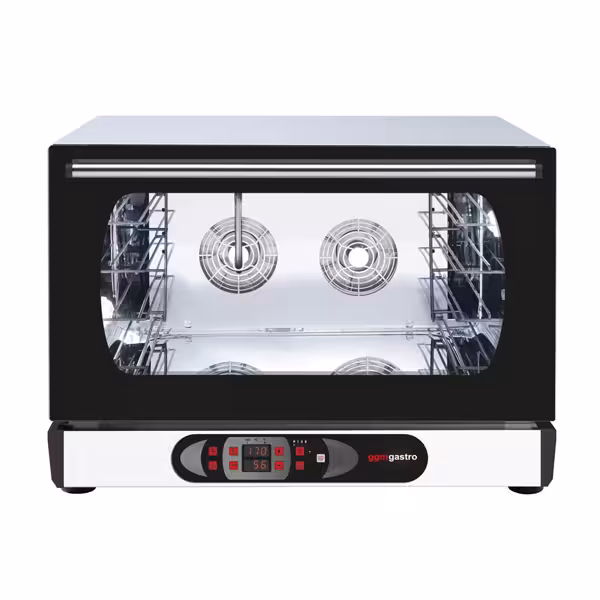 Elektrisch Heteluchtoven compact met vochtinjectie - Digitaal - 4x GN 1/1 of EN 600x400 - zonder bakplaten