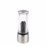 (6 pieces) PEUGEOT | DAMAN - Pepper Mill - u'Select - Stainless Steel/Acrylic - Height: 160mm