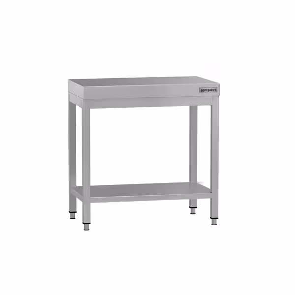 RVS werktafel ECO - 600x700mm - met onderblad - verstevigd werkblad