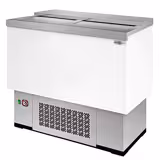 Commercial bottle cooler chest - white plastic-coated - 200 litres