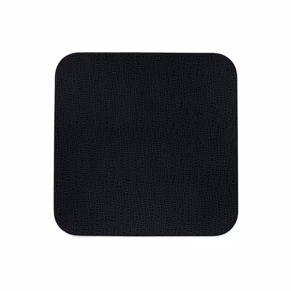 (6 pieces) SELTMANN WEIDEN | Porcelain Coupe Dinner Plates – Black - 260x260 mm - Flat - Square