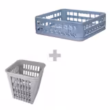 Lave-verres professionnel à double paroi - Numérique - 2,97kW - incl. Filtre à eau anti-calcaire - avec pompes à détergent, de liquide de rinçage et de vidange