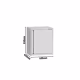 Armoire murale en acier inoxydable ECO - 600x400mm - avec portes battantes - 650mm de haut